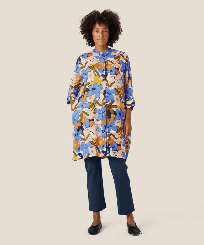 Iosetta Shirt Dress, Wedgewood