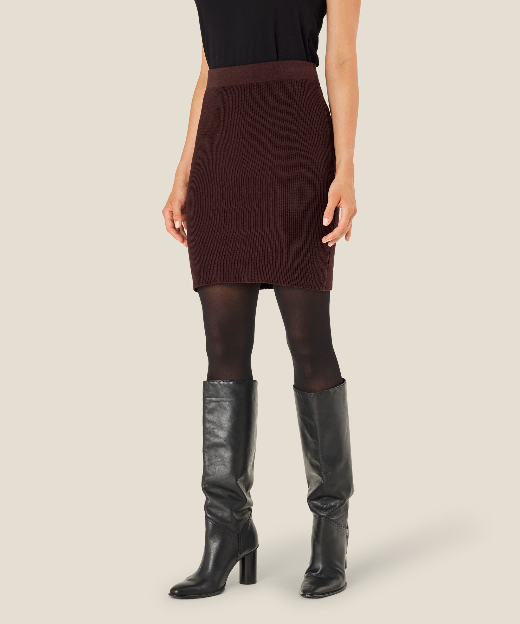 Syllie Skirt, Coffee Bean