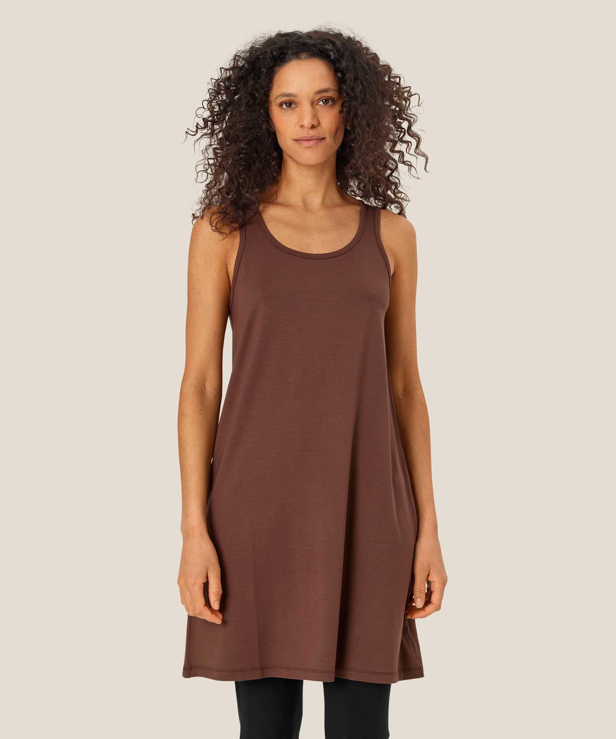 Huma JERSEY Tunic, Chestnut