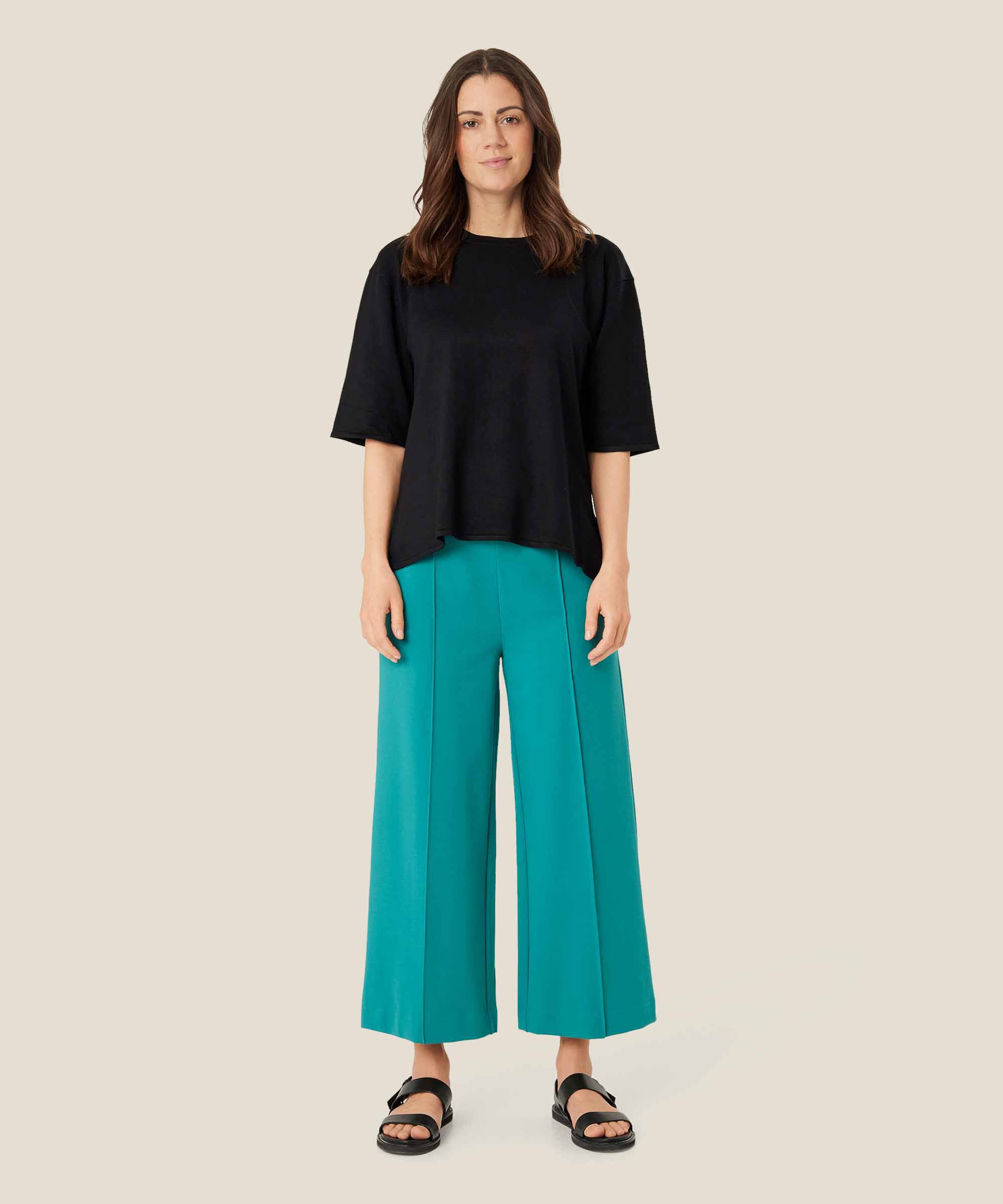 Piana JERSEY Trousers, Teal