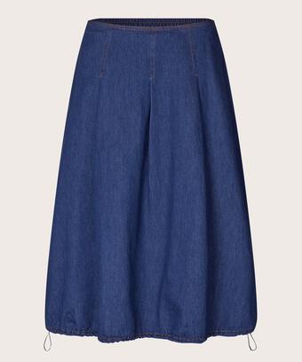 Stephi Denim Skirt, Dark Denim