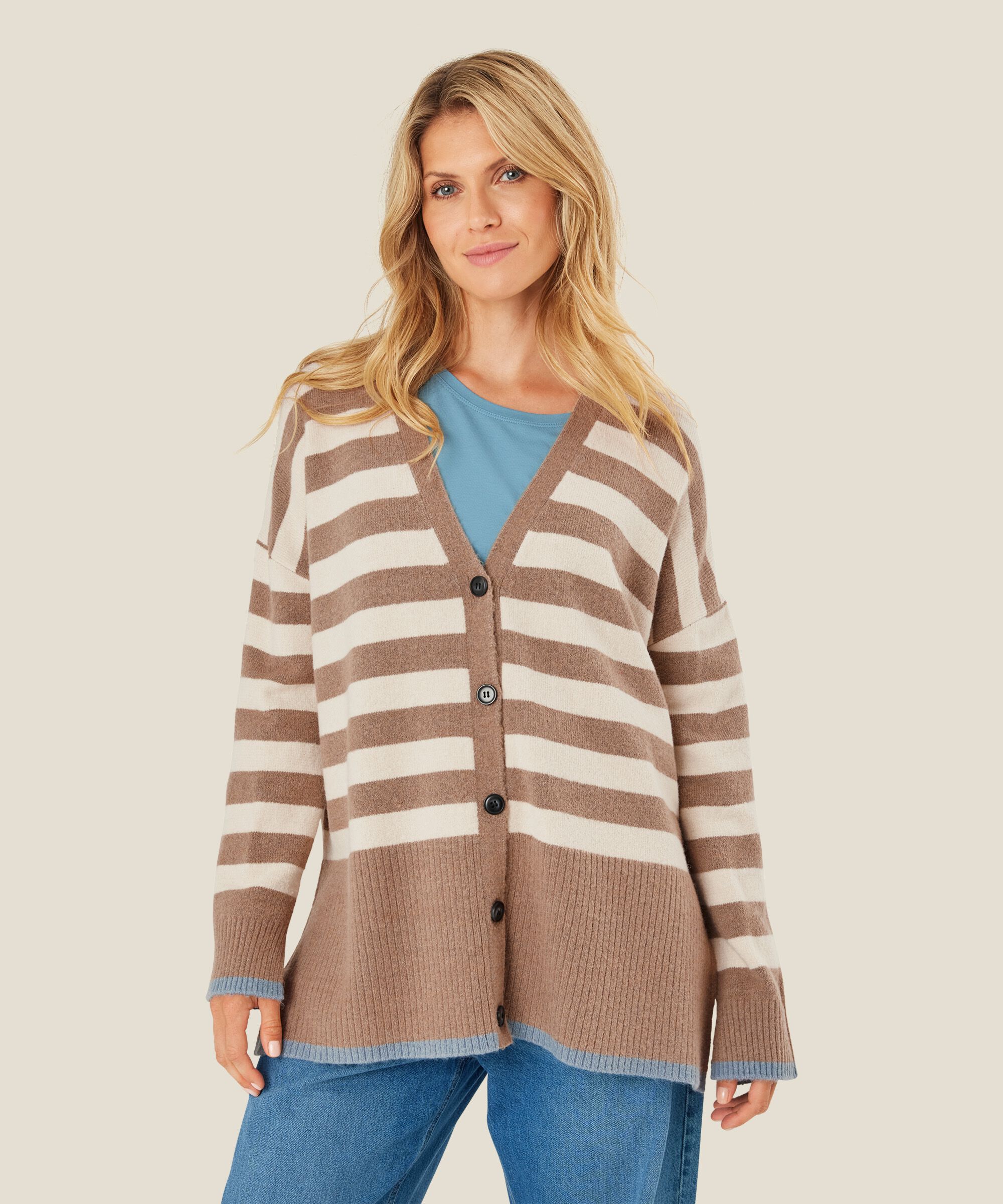 Luz Cardigan, Mink/ash/whc
