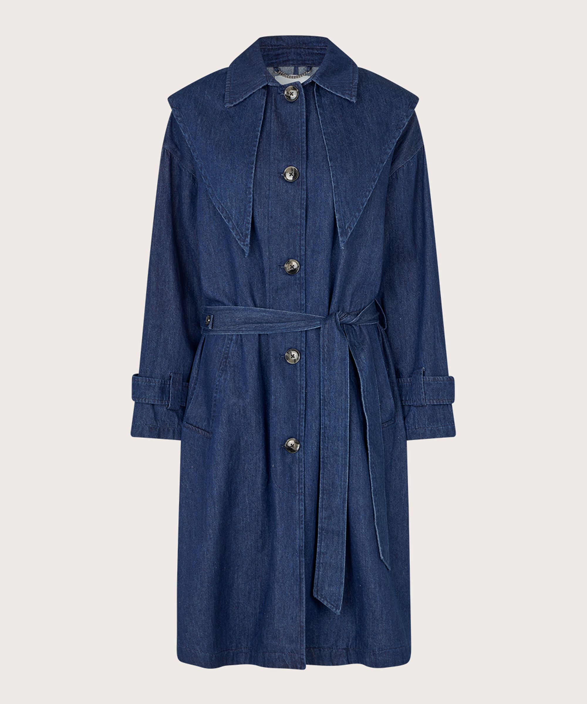 Tamar Denim Coat, Dark Denim