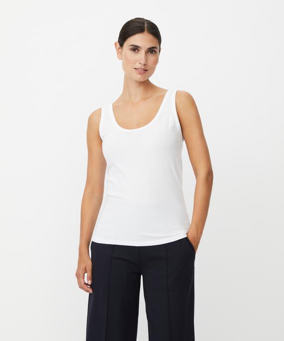 Elviora JERSEY Top, White