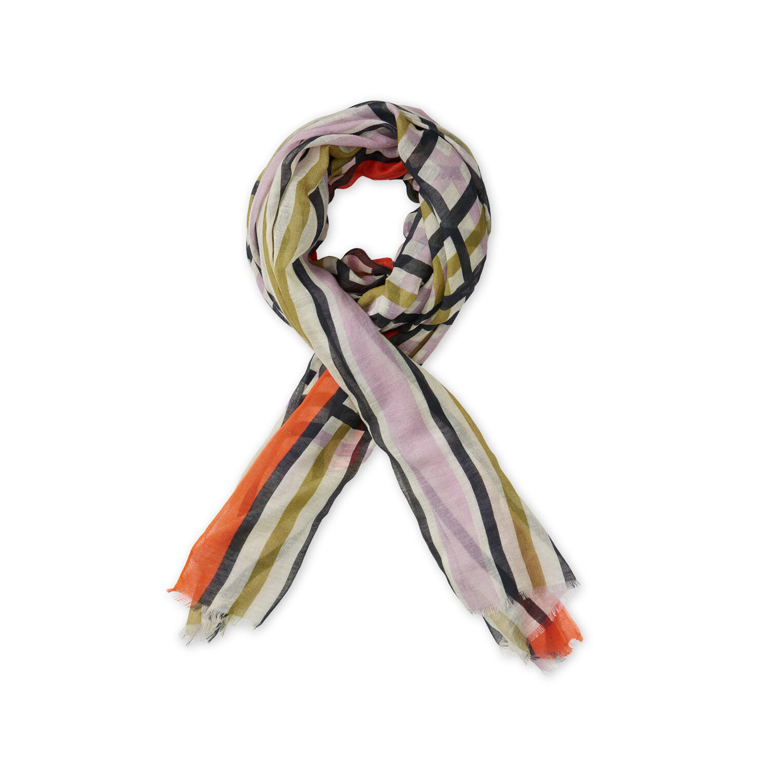 ACELIA SCARF, W Aster/Mblue