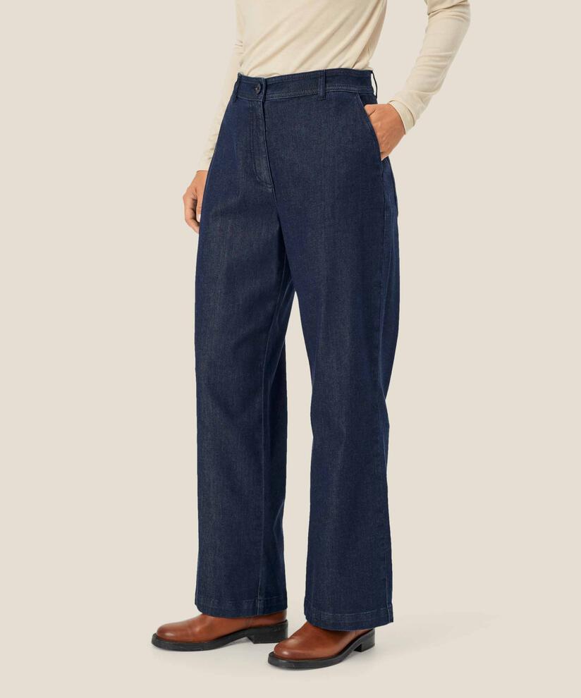 Ponita Denim Trousers, Dark Denim