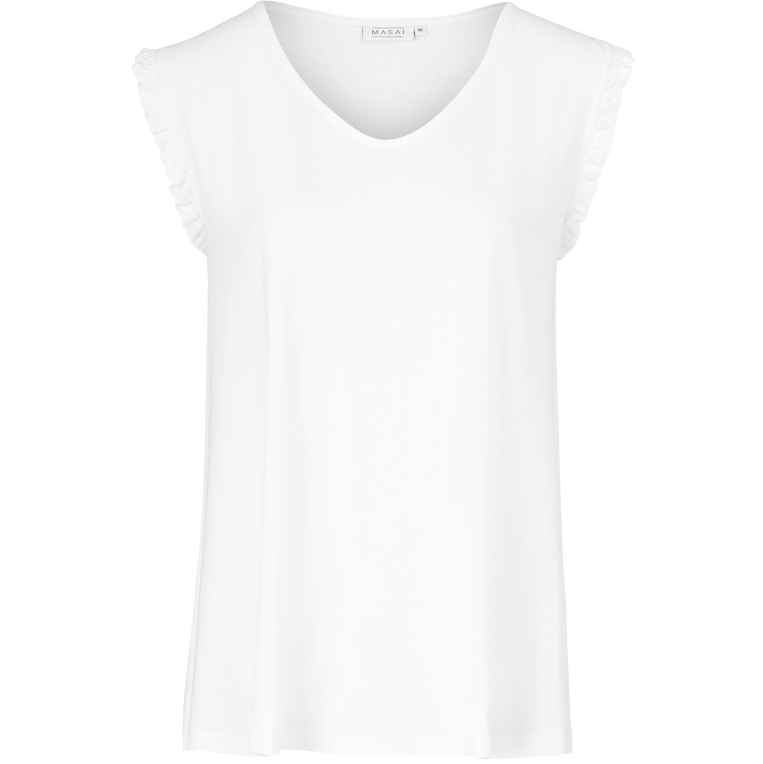 Edwina Jersey Top, White