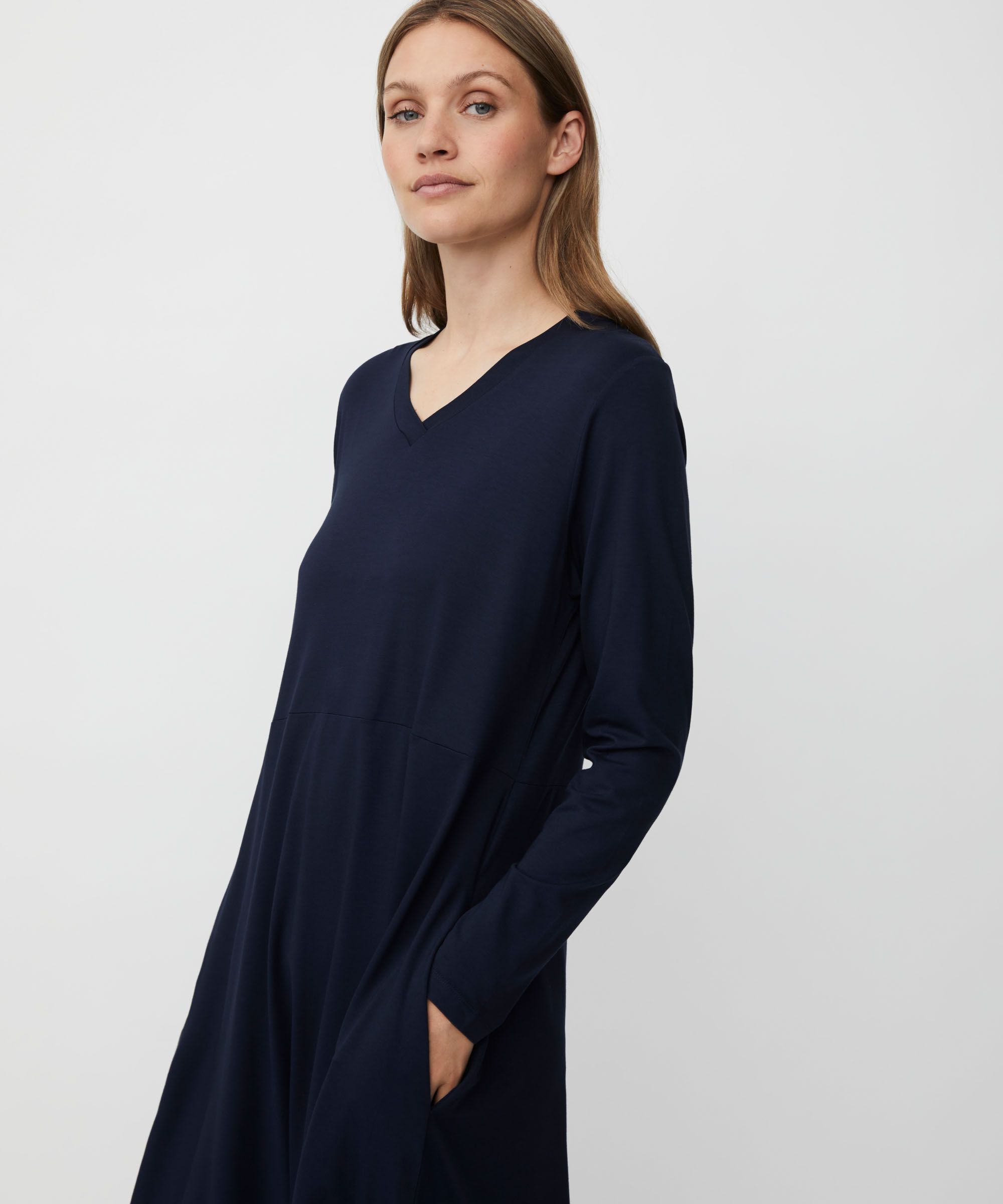 Natsuko JERSEY Dress, Navy