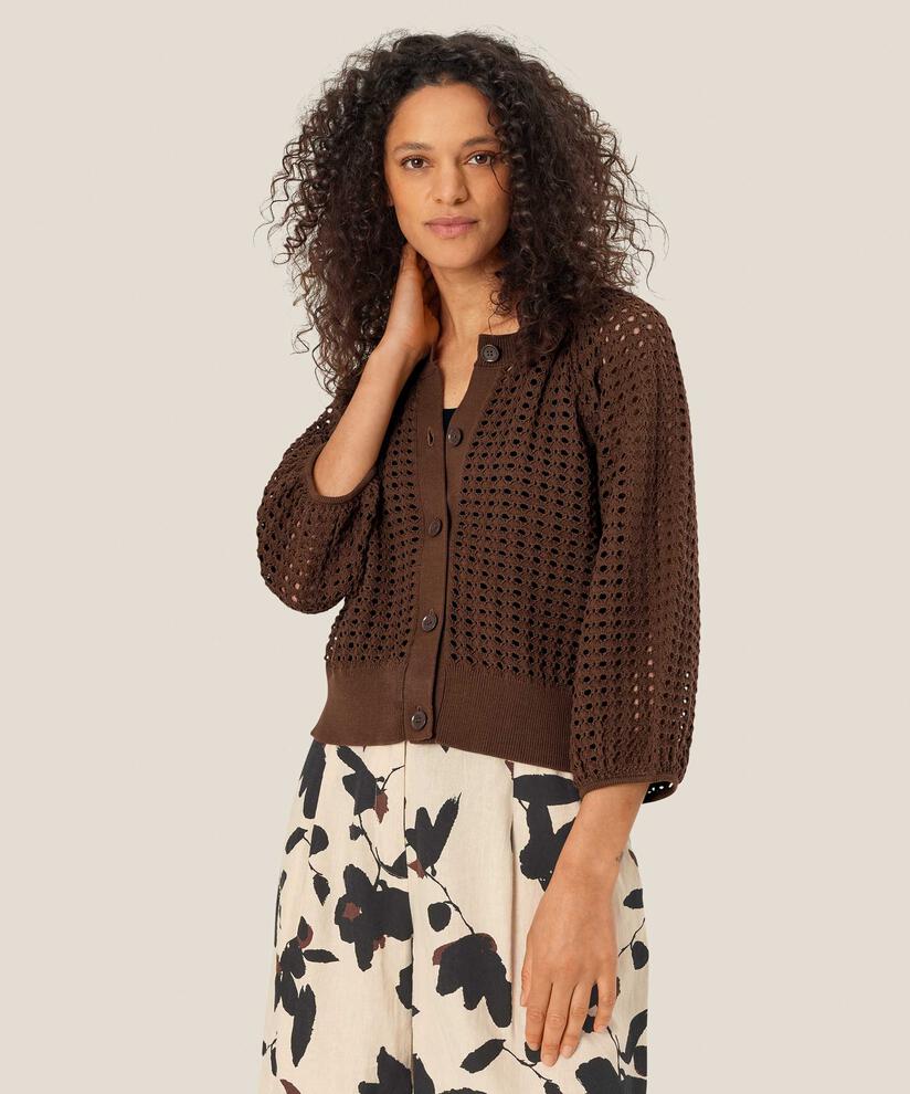 Lakker Cardigan, Chestnut