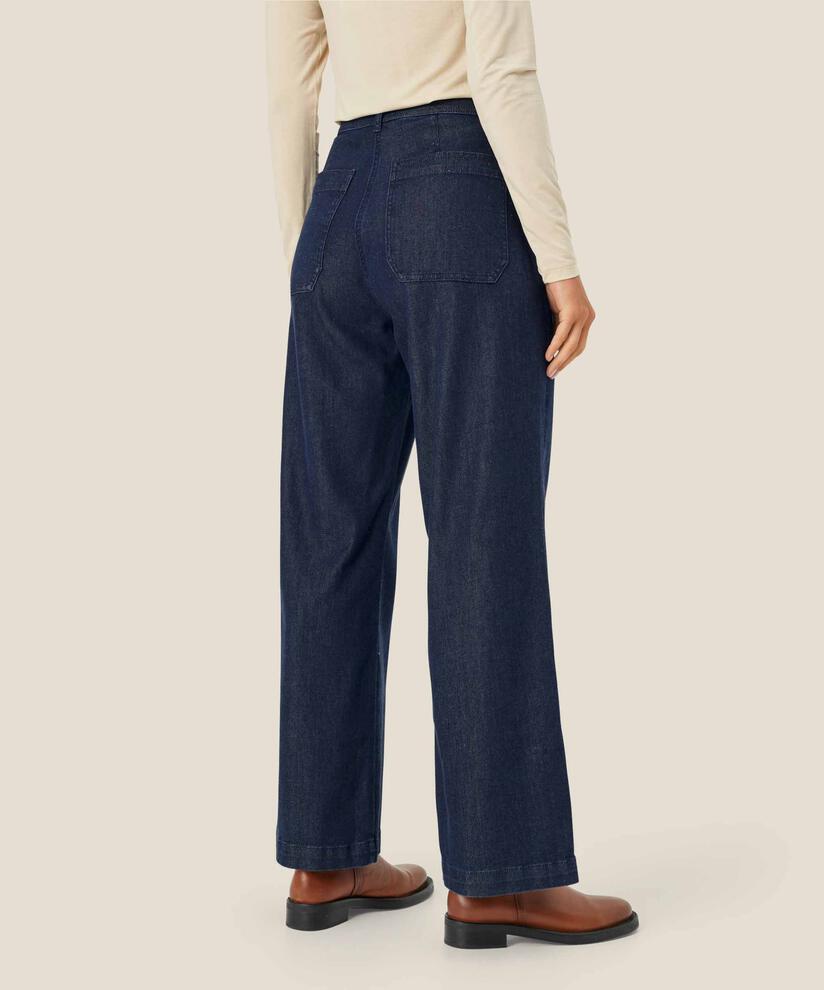 Ponita Denim Trousers, Dark Denim