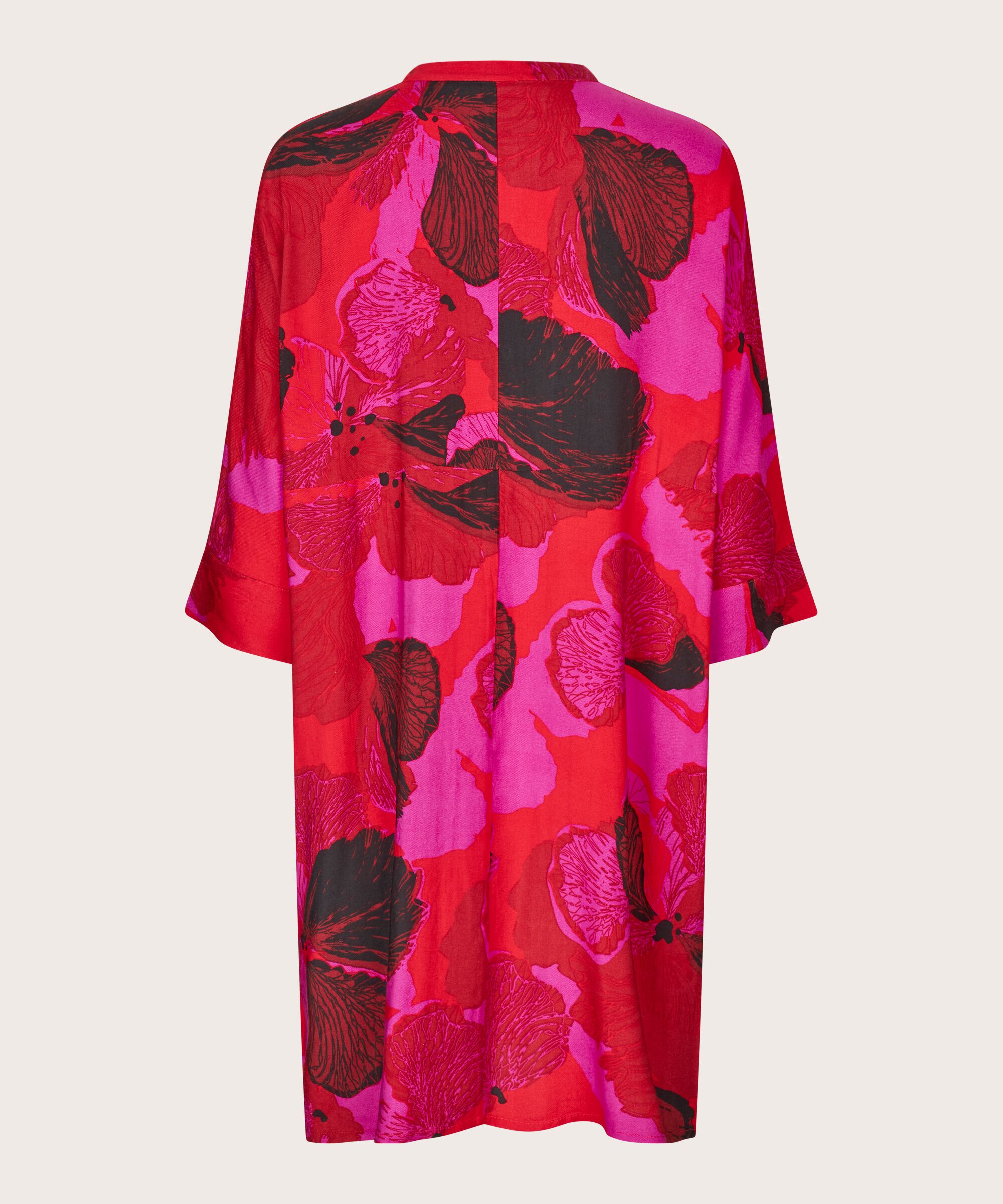 Iosetta Shirt Dress, Haute Red