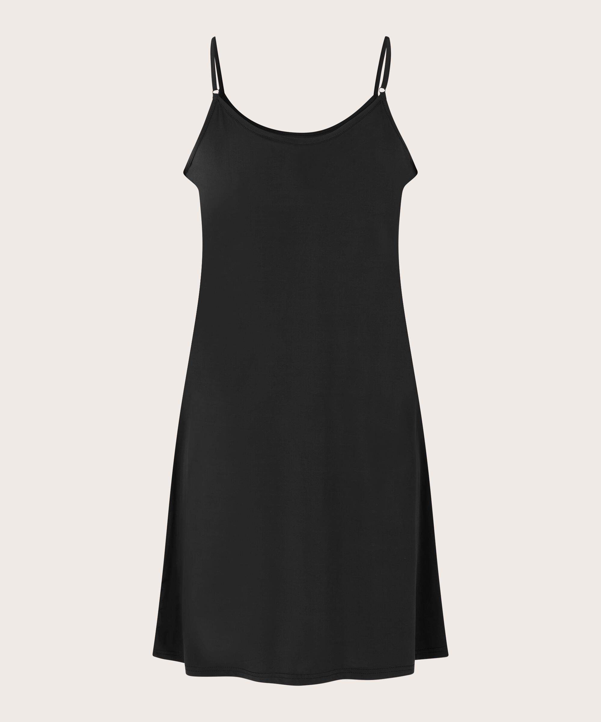 Helle Slip Dress, Black