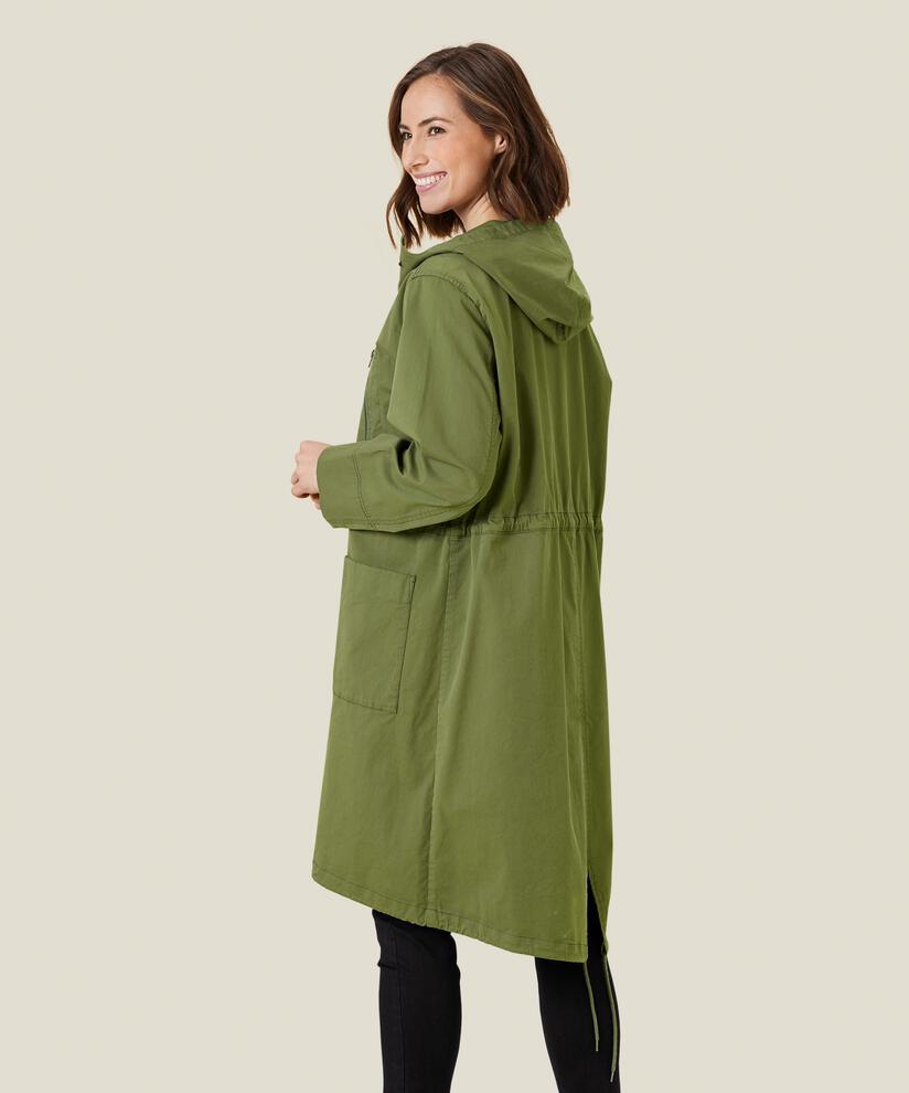 TENISHA COAT, Olivine