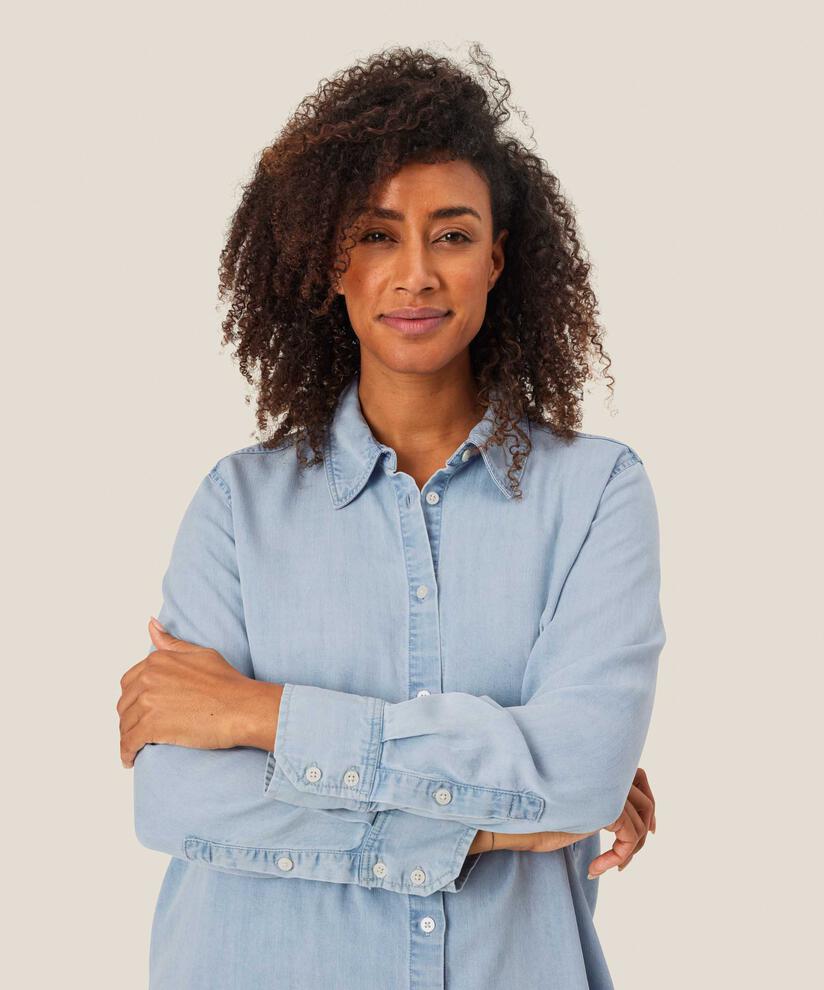 Ishana Denim Shirt, Light Denim