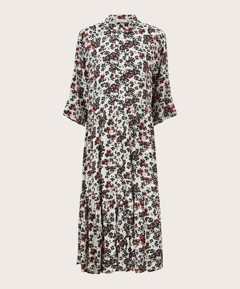 NYDILLA SHIRT DRESS, Spiced Coral