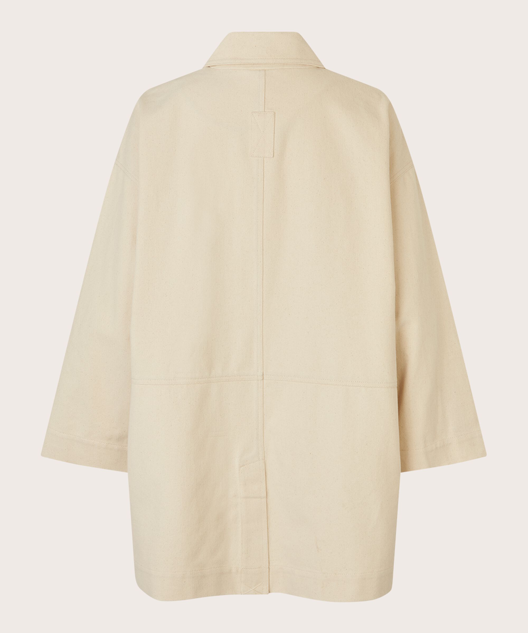 Teddie Coat, Oyster White