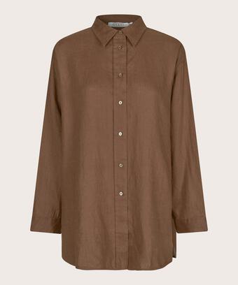 Idette Shirt, Chestnut