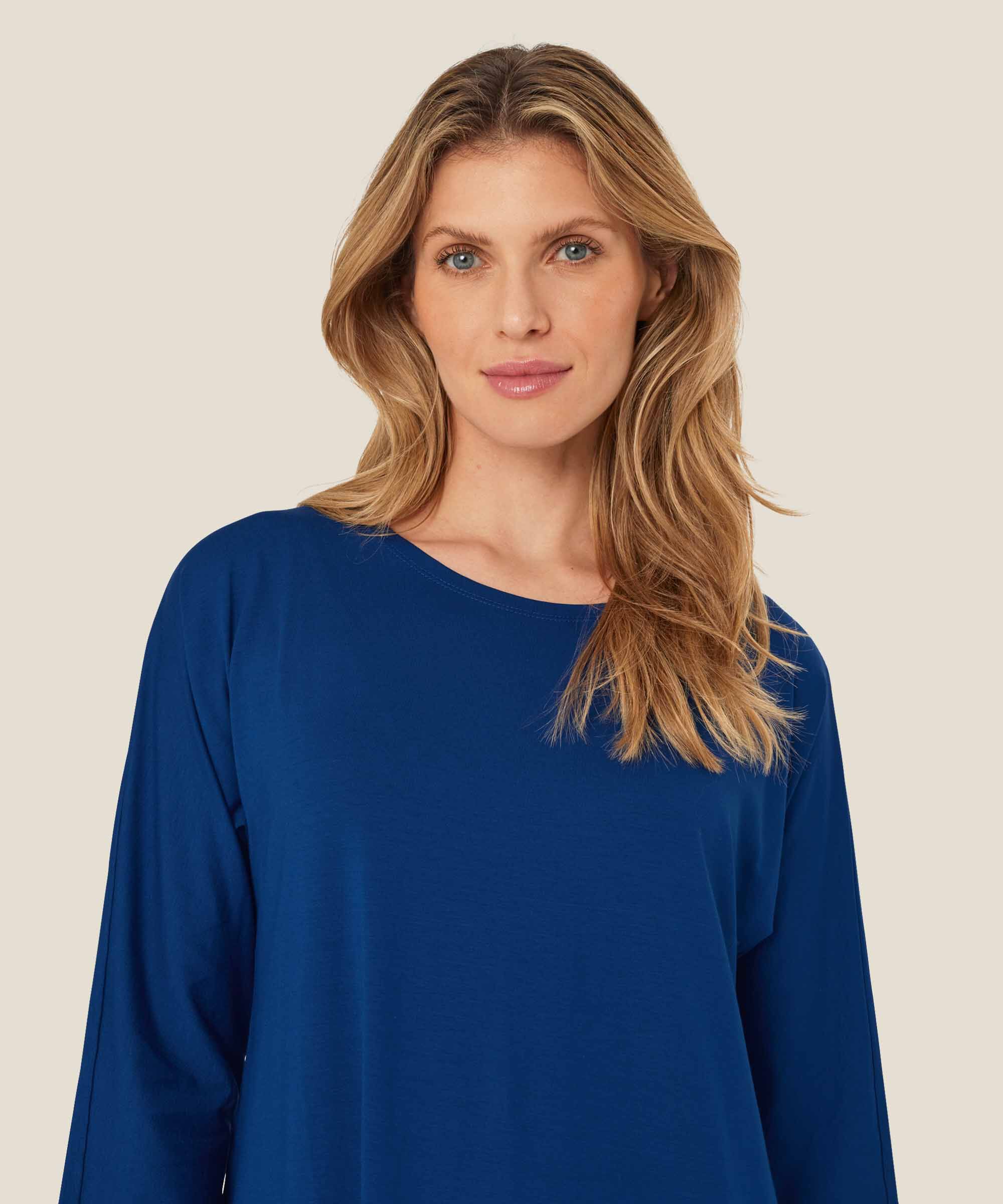 Gertine JERSEY Tunic, Navy Peony