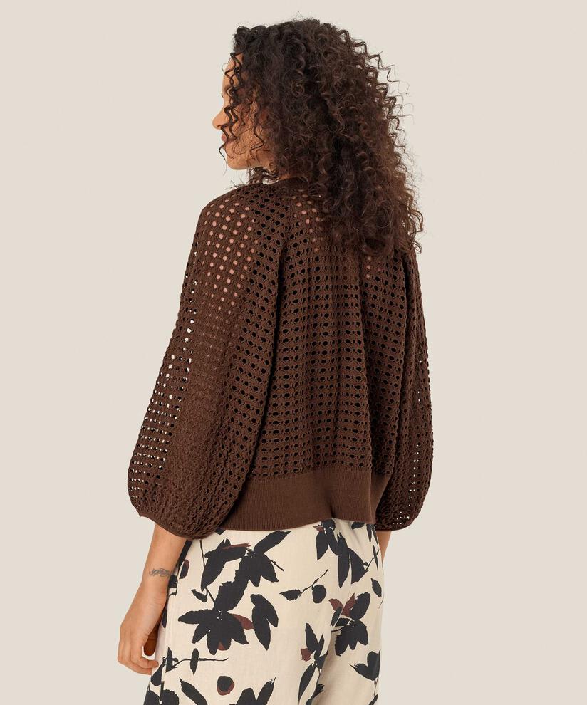 Lakker Cardigan, Chestnut