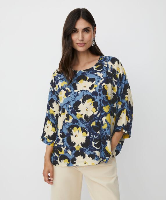 Becca Blouse, Proven Blue