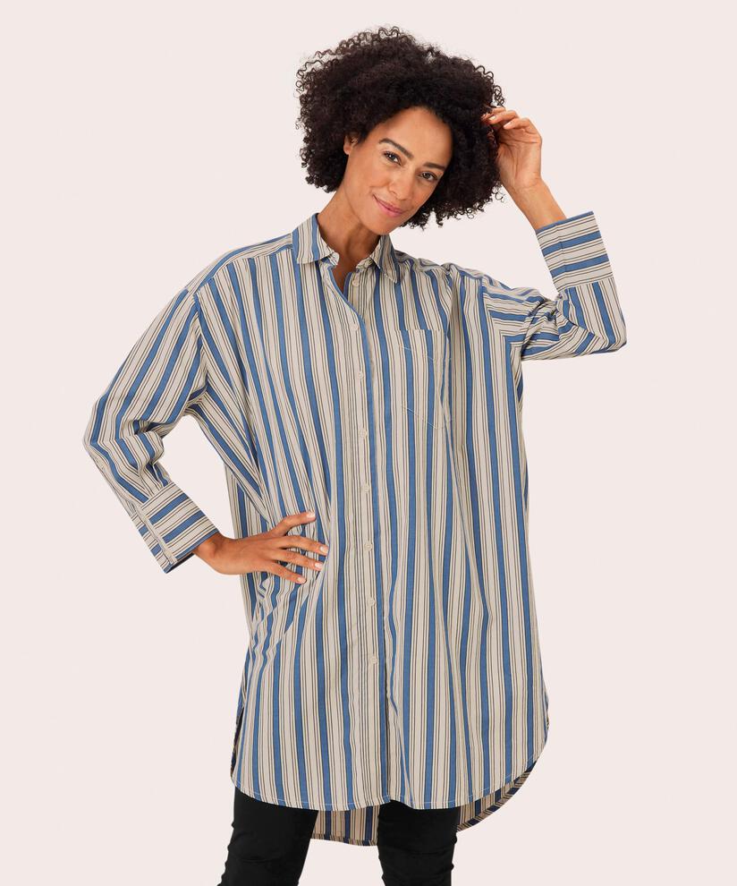 Nizzy Shirt Dress, True Navy