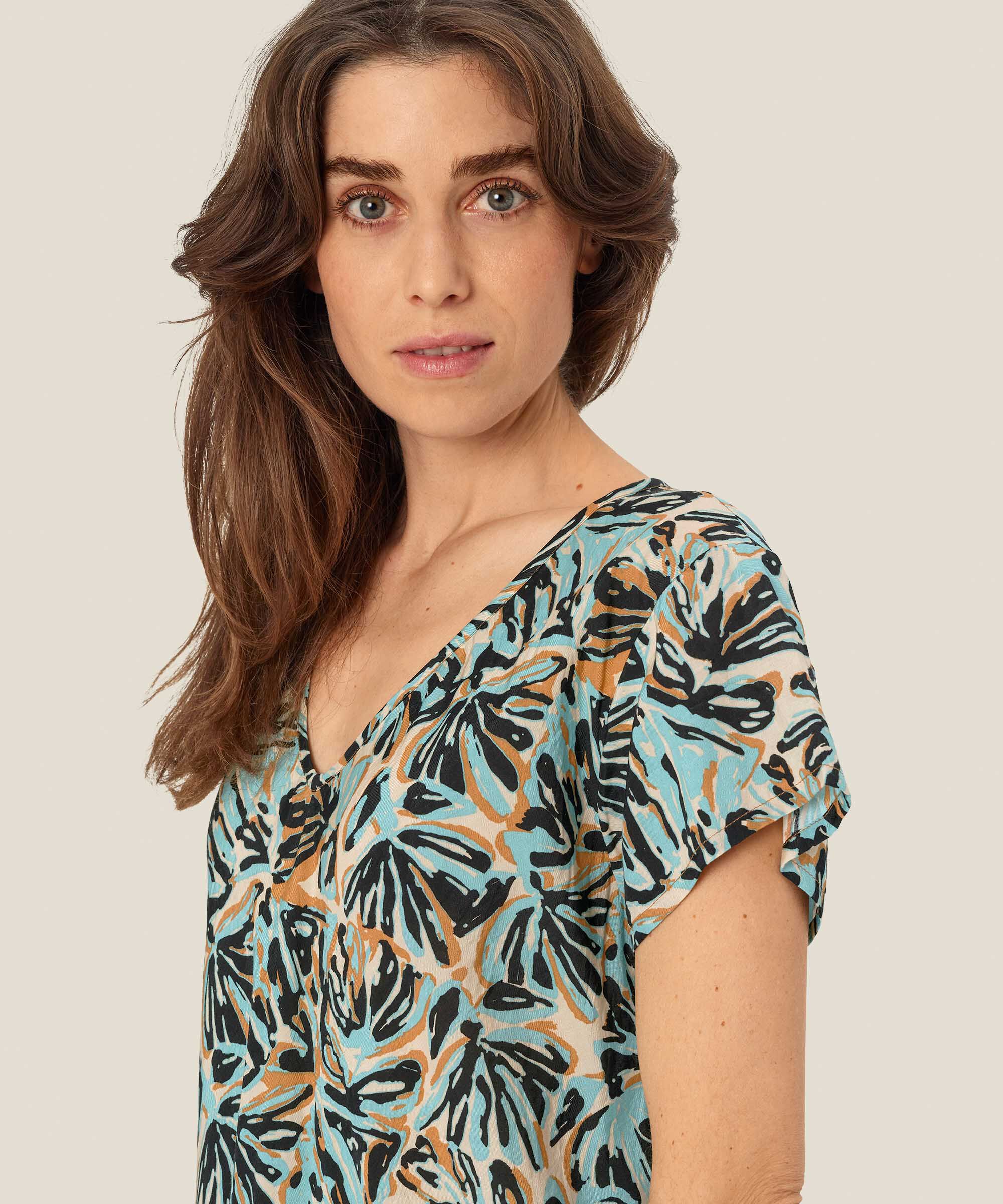 Kallo Blouse, Aqua