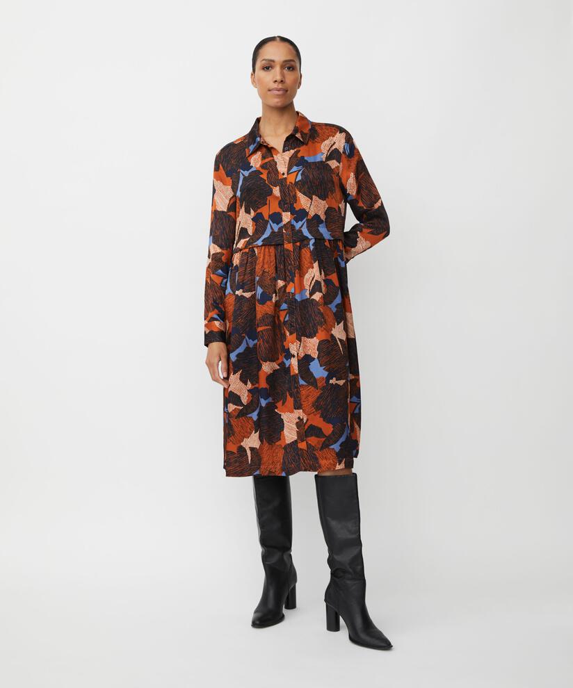 Nollira Shirt Dress, Autumnal
