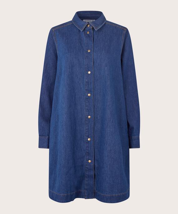 Ingelena Denim Shirt, Dark Denim
