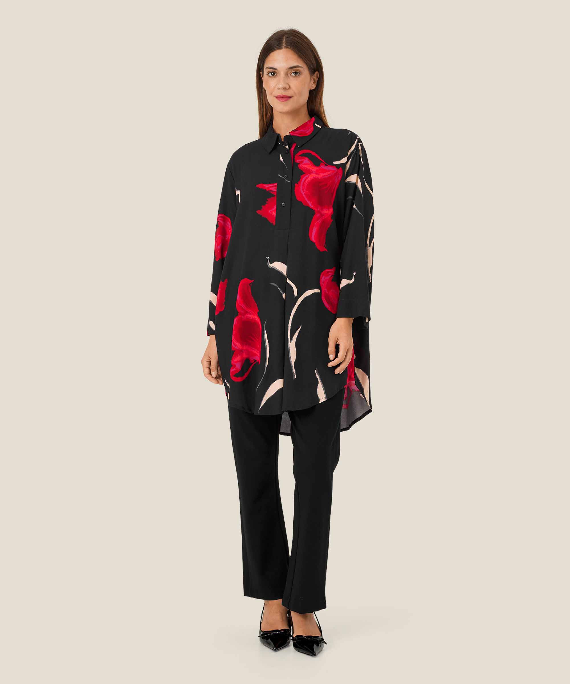 Gergine Tunic, Haute Red