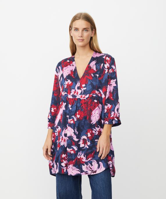 Gojana Tunic, Scarlet Sage