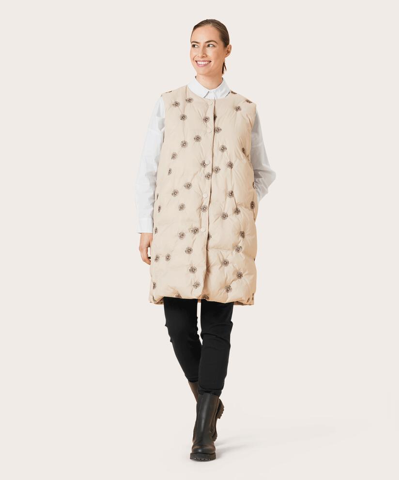 TRINUS DOWN GILET, Purmice stone