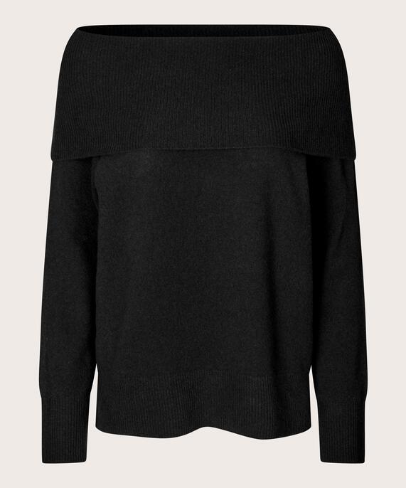 Floraia Woolen Jumper, Black