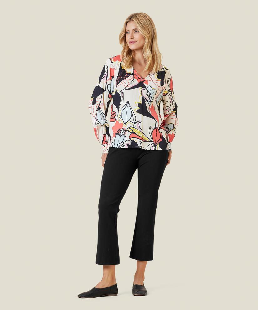 DOLORITA BLOUSE, Spiced Coral