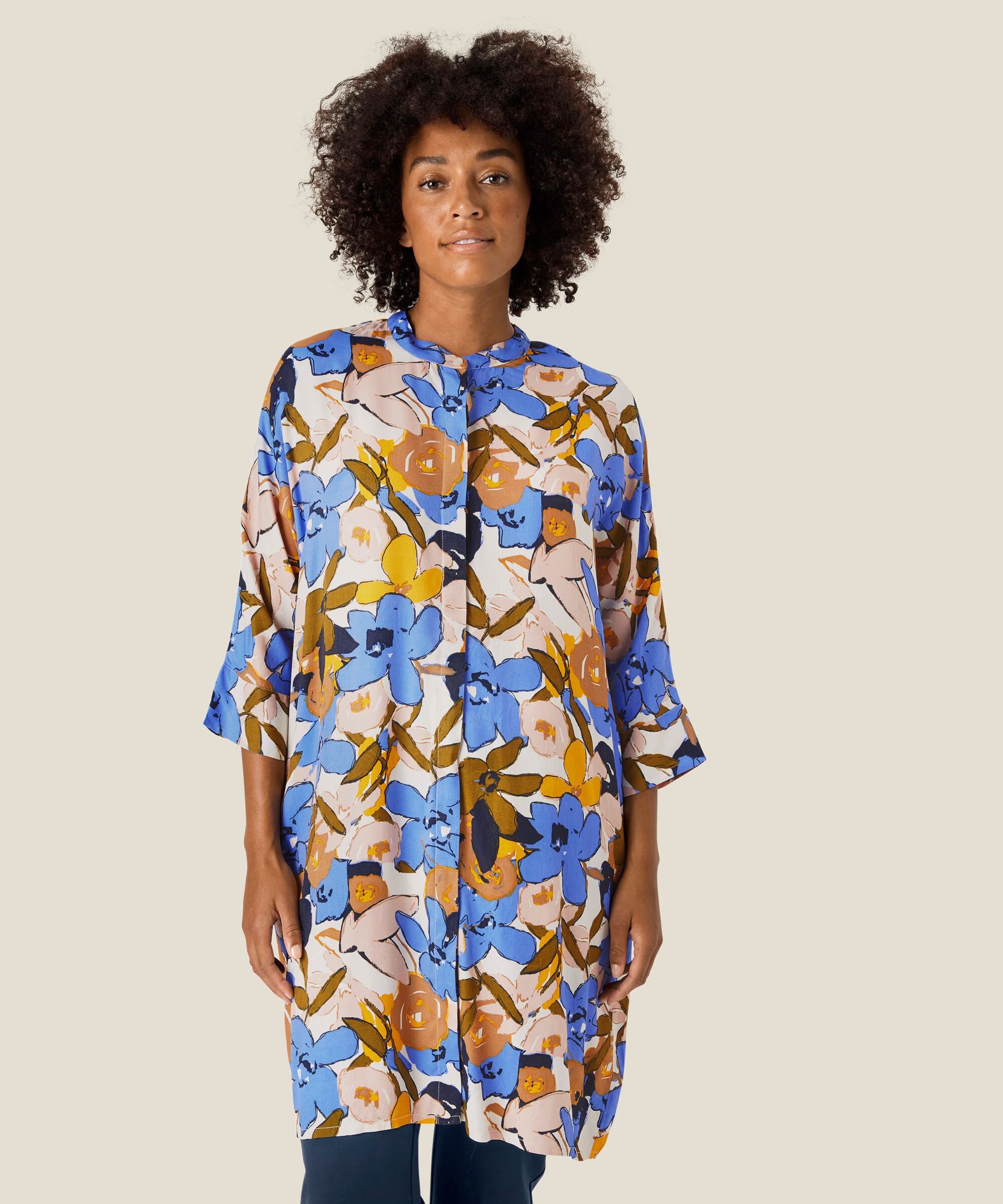 Iosetta Shirt Dress, Wedgewood