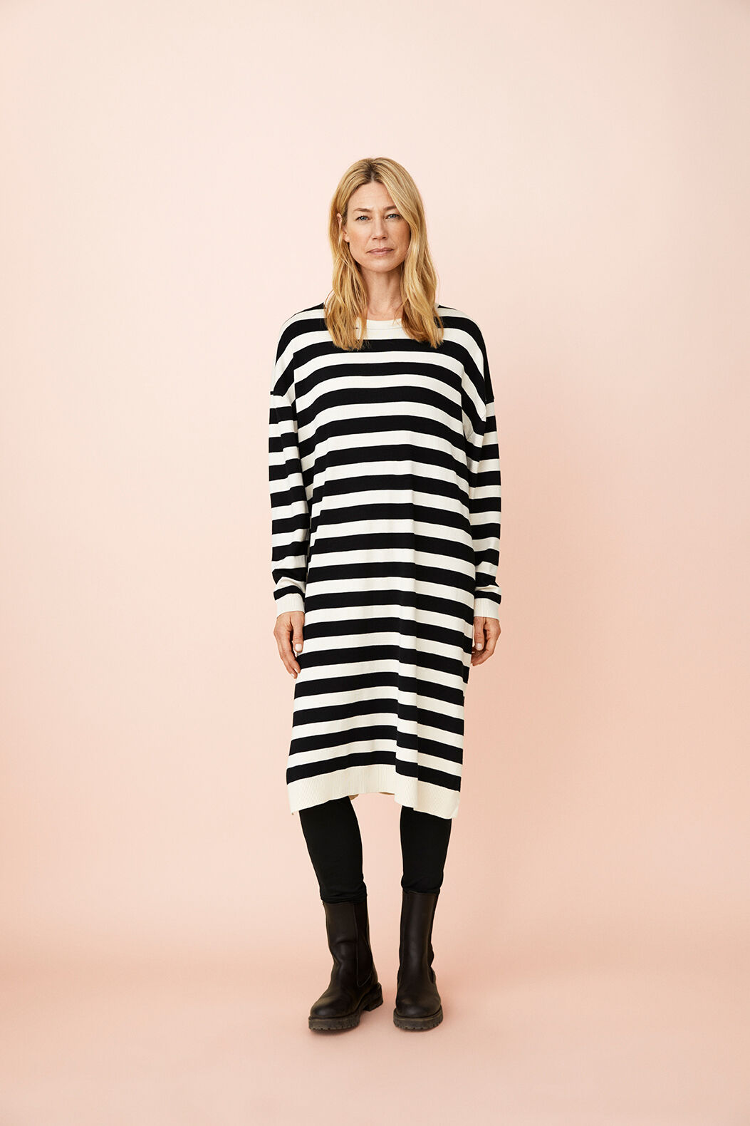 Nalba Dress, Black/Whitec.