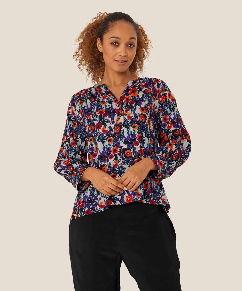 Delhia Blouse, Meadow Violet