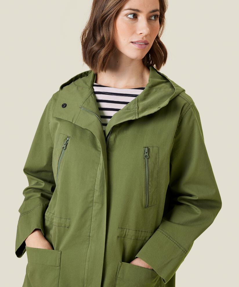 TENISHA COAT, Olivine