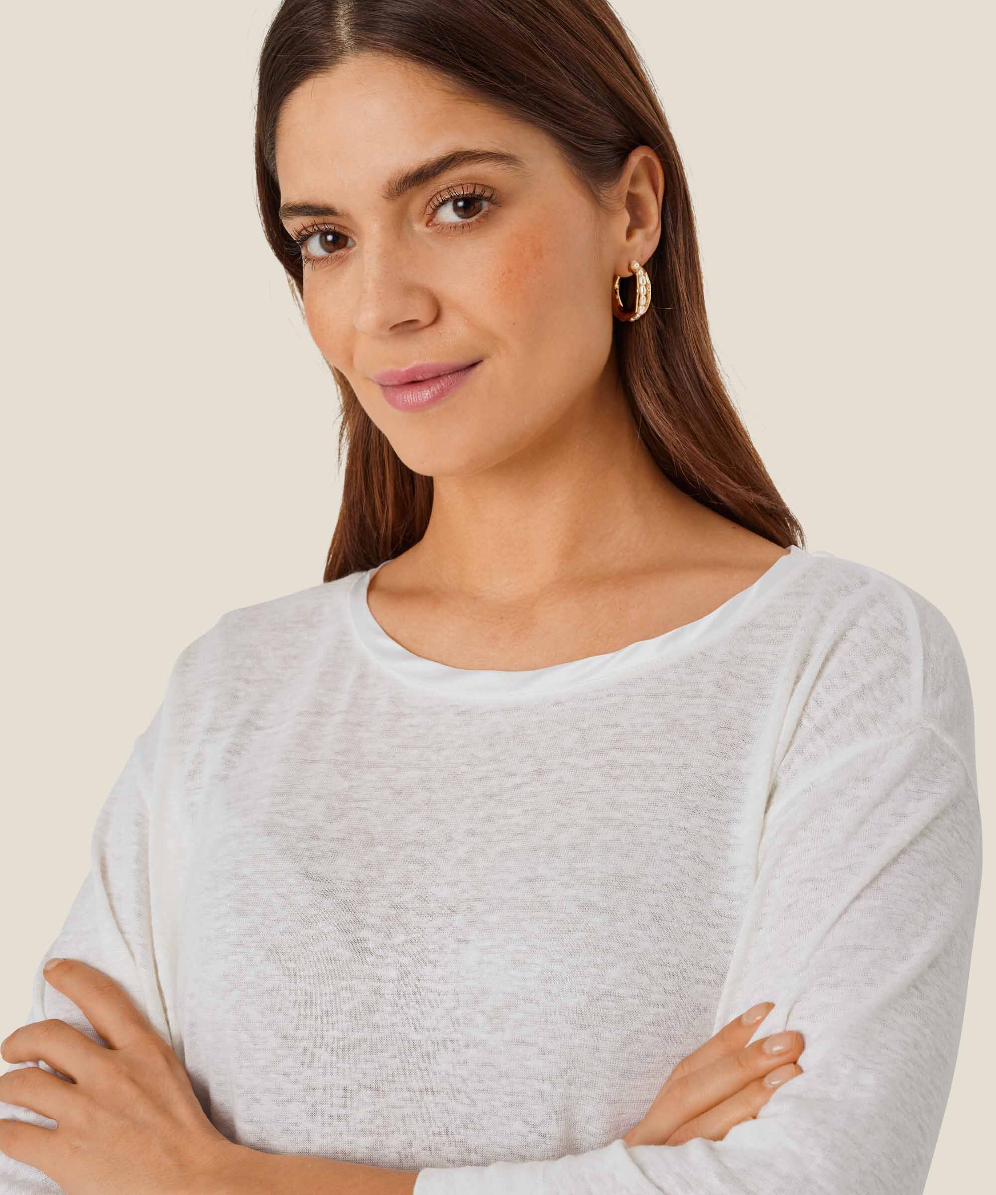 Bahija JERSEY Top, White
