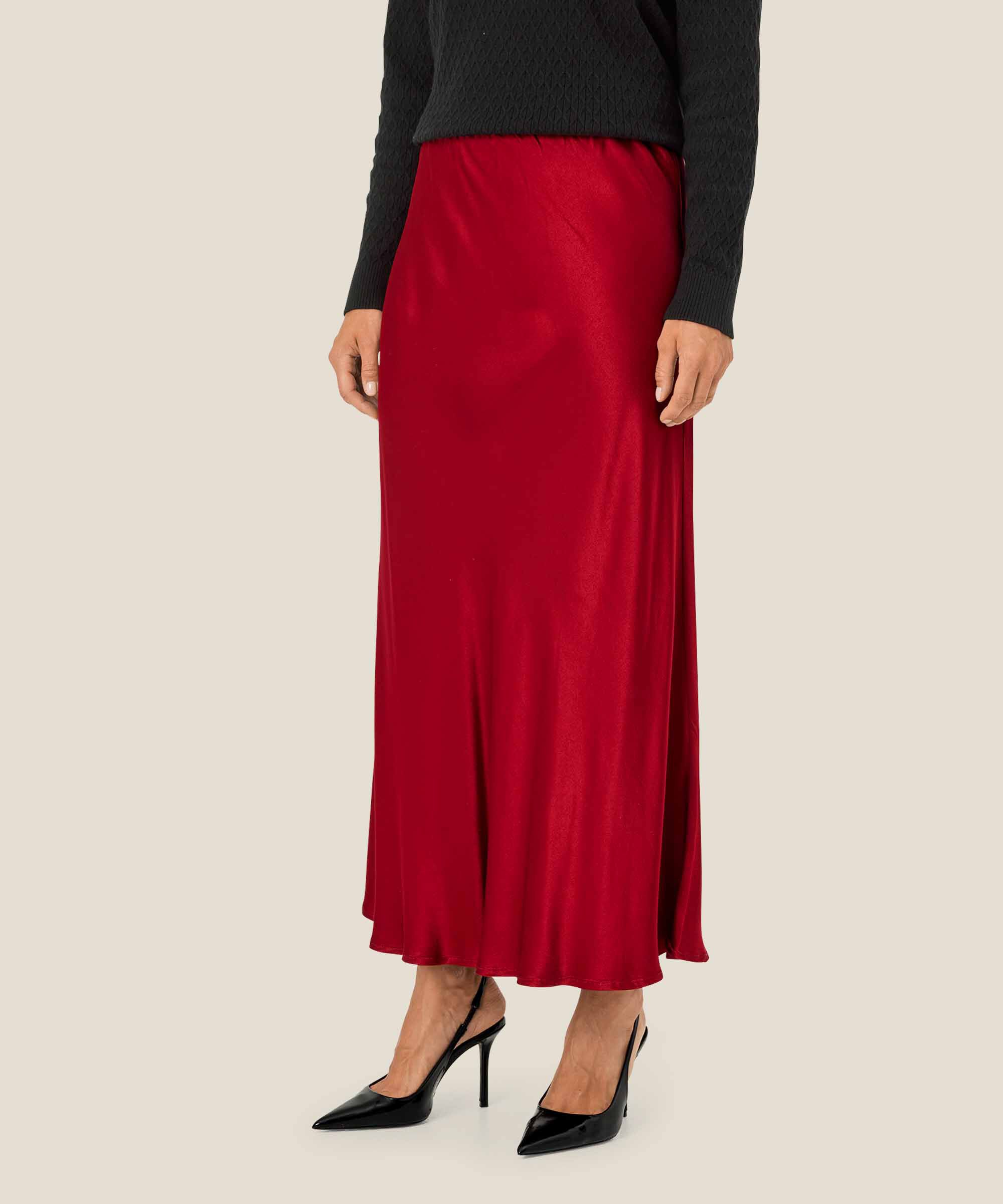Sybil Skirt, Red Dahlia