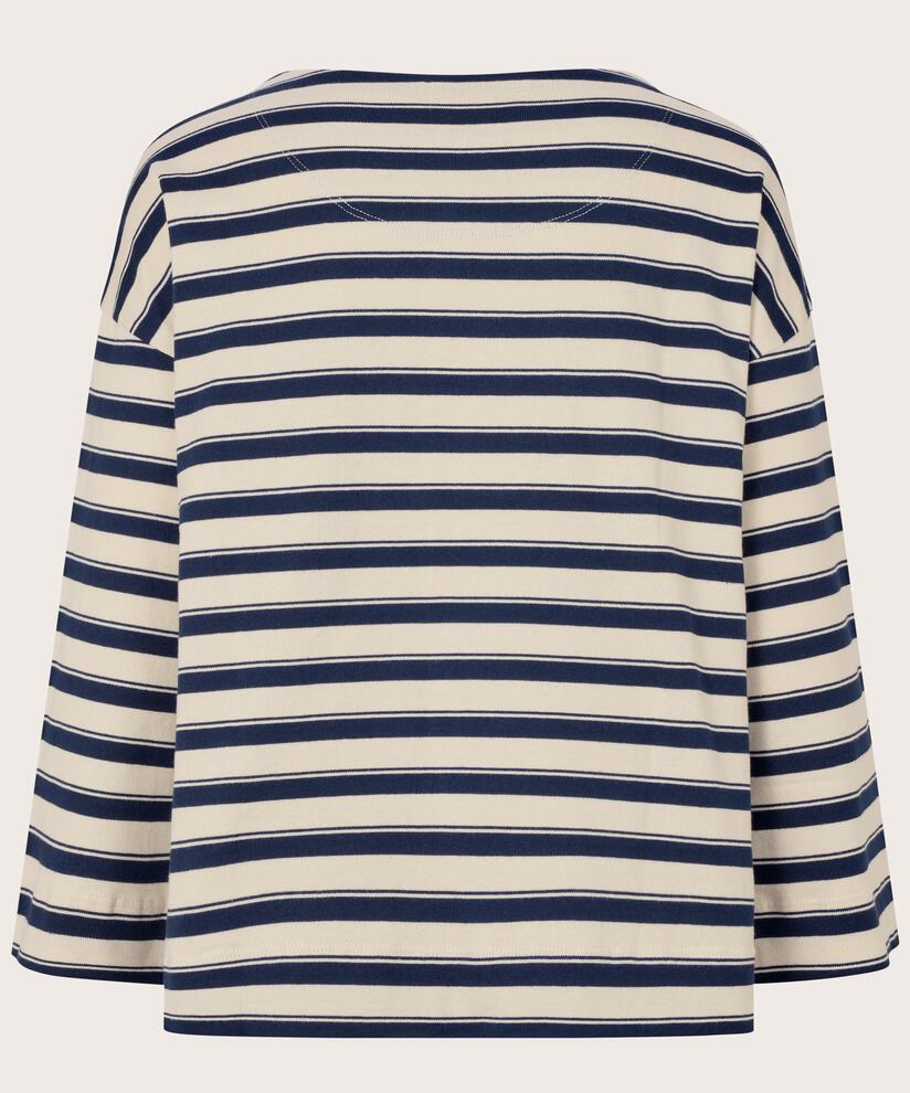 Beannie JERSEY Top, Navy Blazer