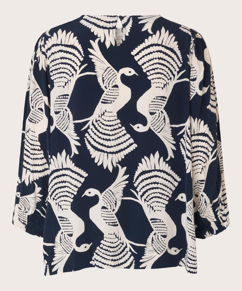 BRISA BLOUSE, Navy Blazer