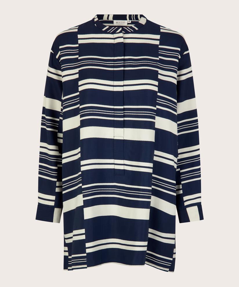 Gloria Tunic, Navy Blazer