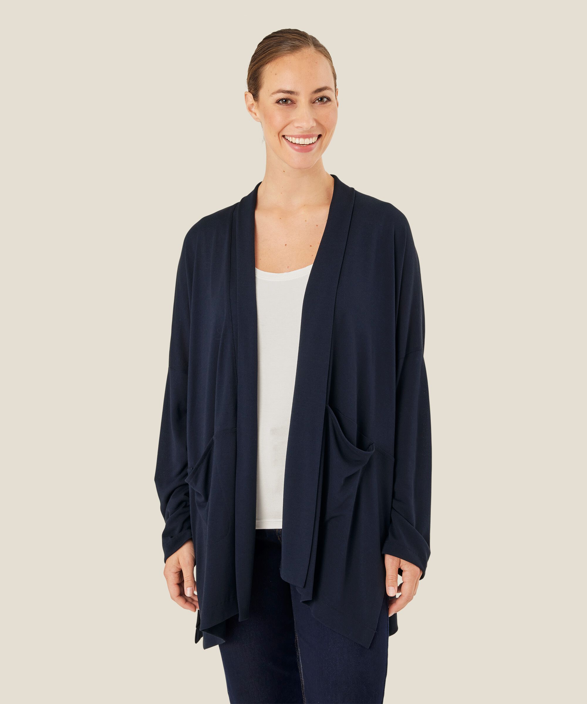 Joette JERSEY Cardigan, Navy