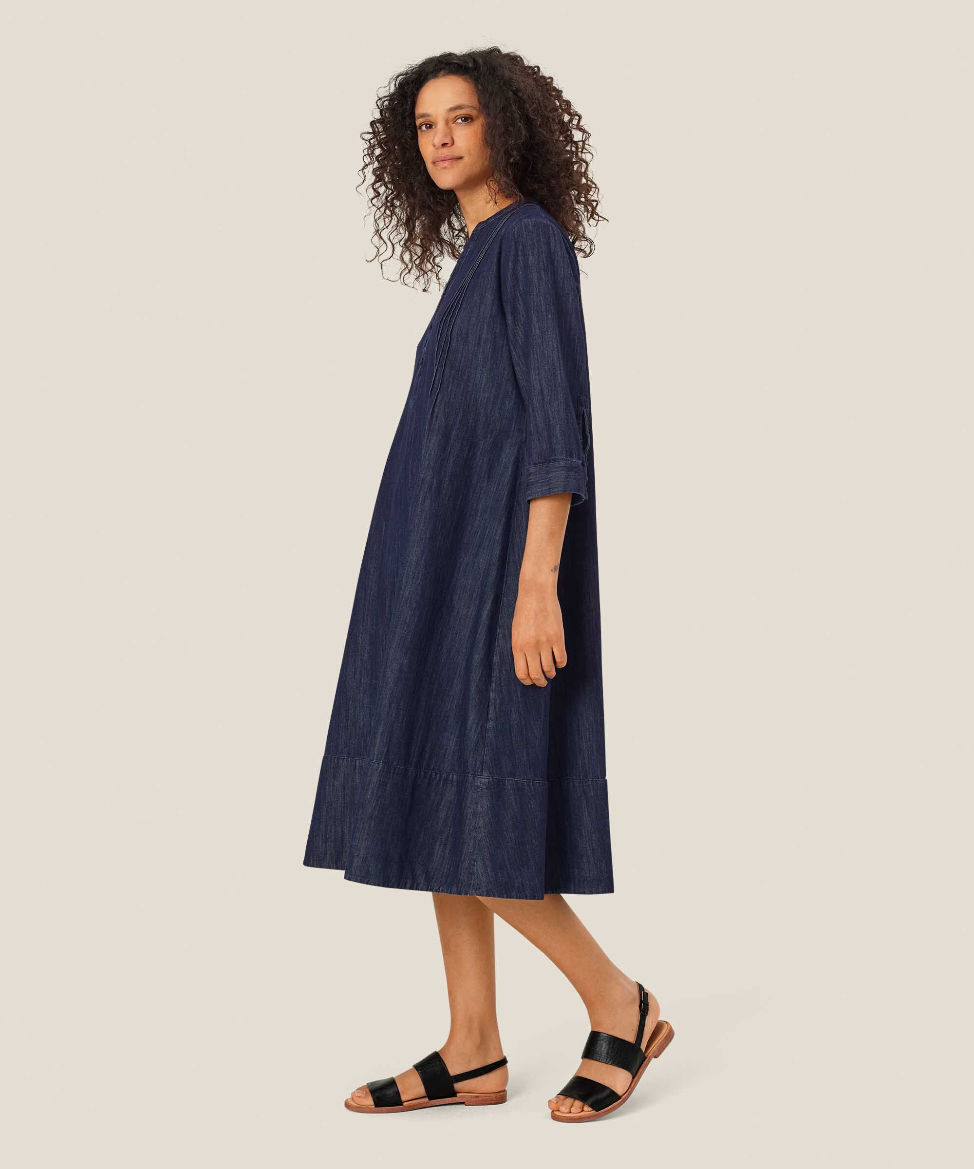 Nakilla Denim Dress, Dark Denim
