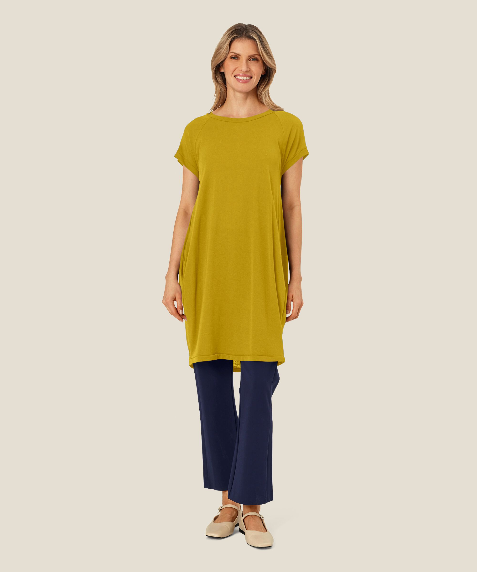 Galina JERSEY Tunic, Burnish Gold
