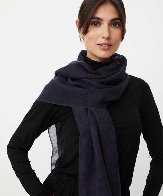Aralura Scarf, Navy Blazer