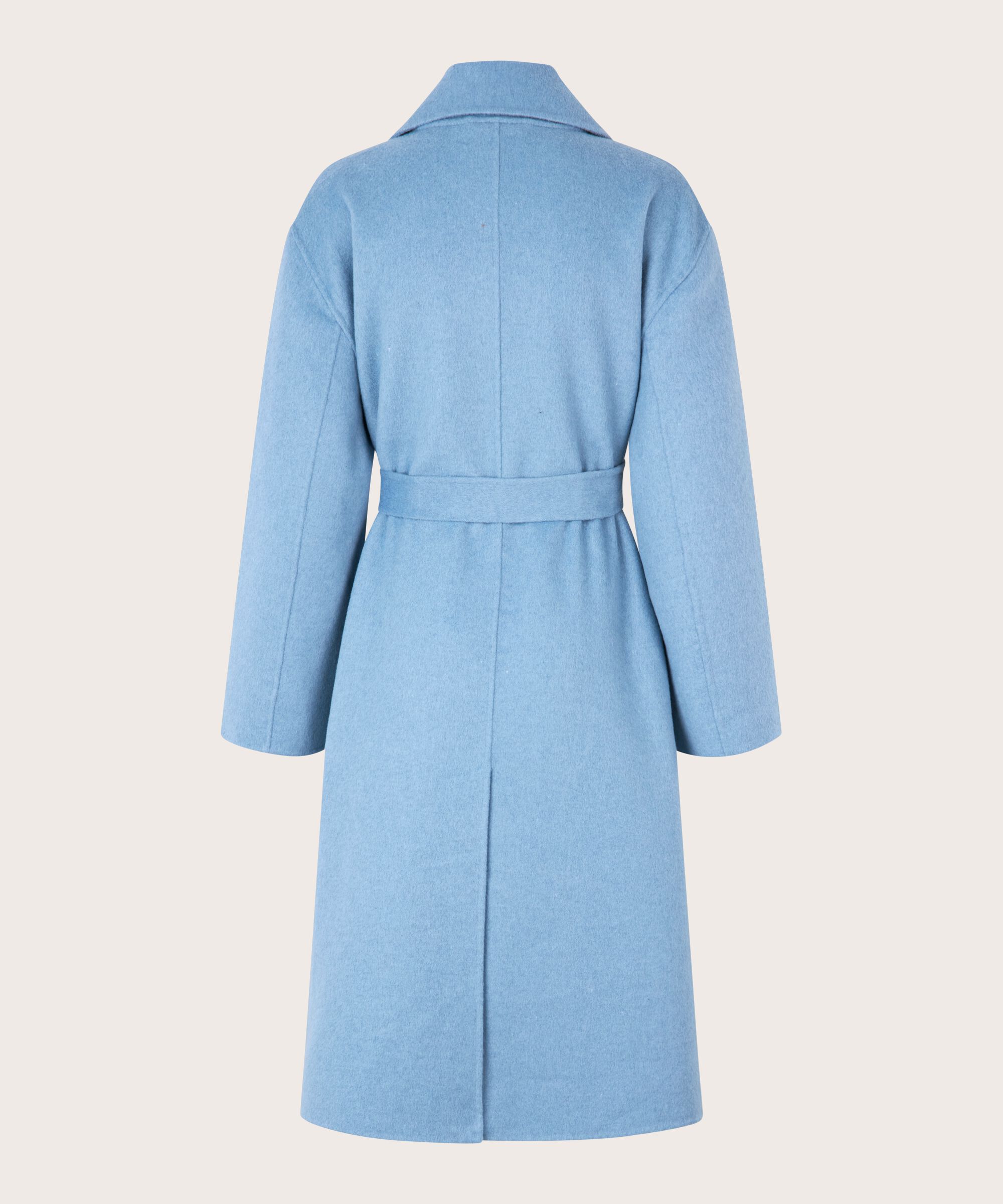 Tasha Wool Coat, Ashley Blue
