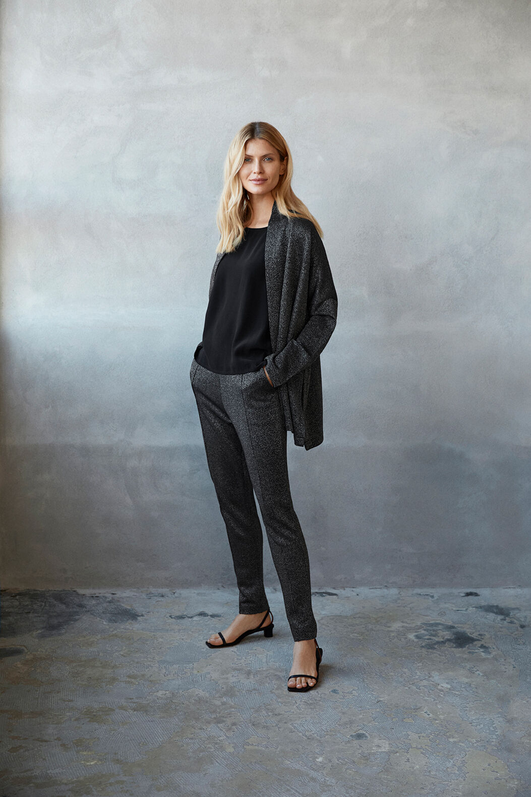 PAQUITA JERSEY LEGGINGS, Black