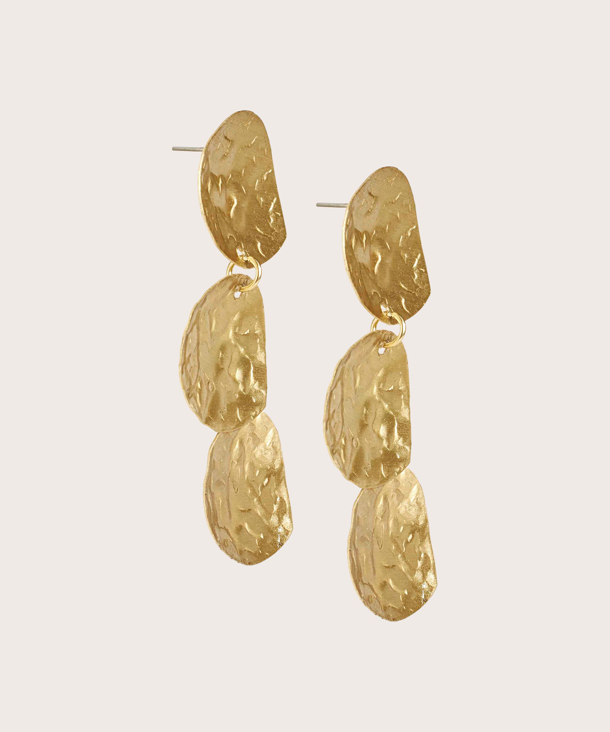 Reesel Earrings, Gold