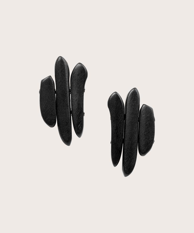 Ryvia Earrings, Black